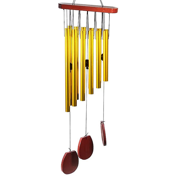Campana a vento 12 canne e legno 70cm