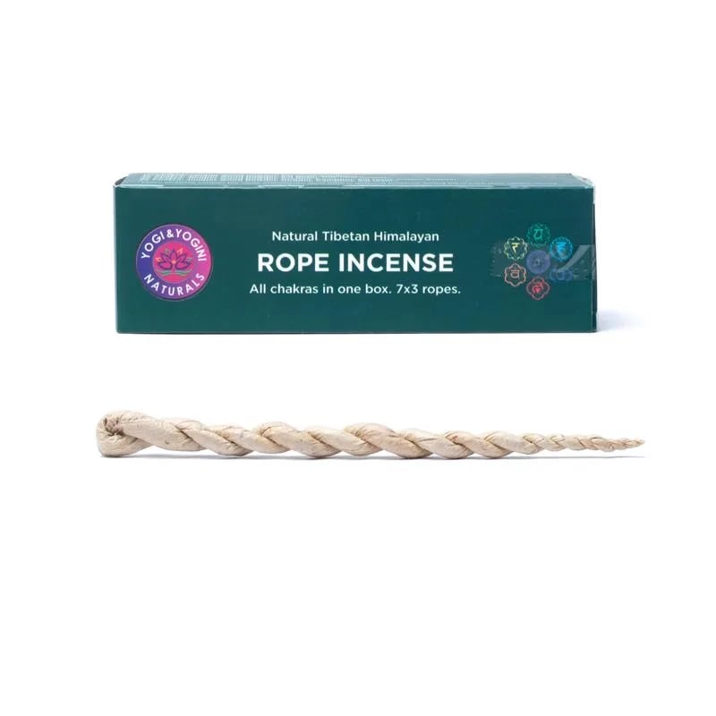 Incenso naturale Tibetano a corda  set 7 Chakra