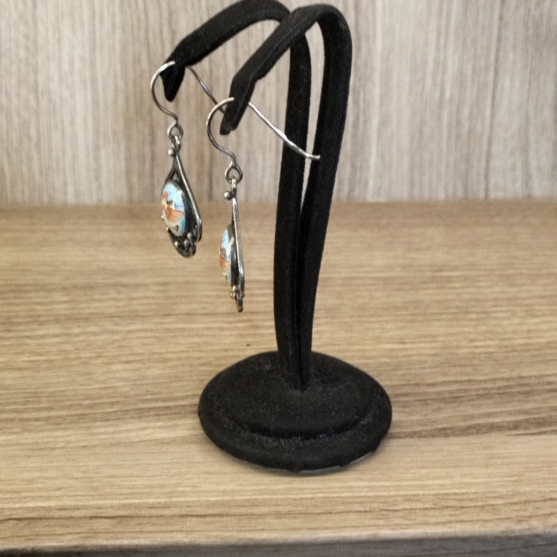 ORECCHINI IN ARGENTO CON MINIATURA IN CERAMICA