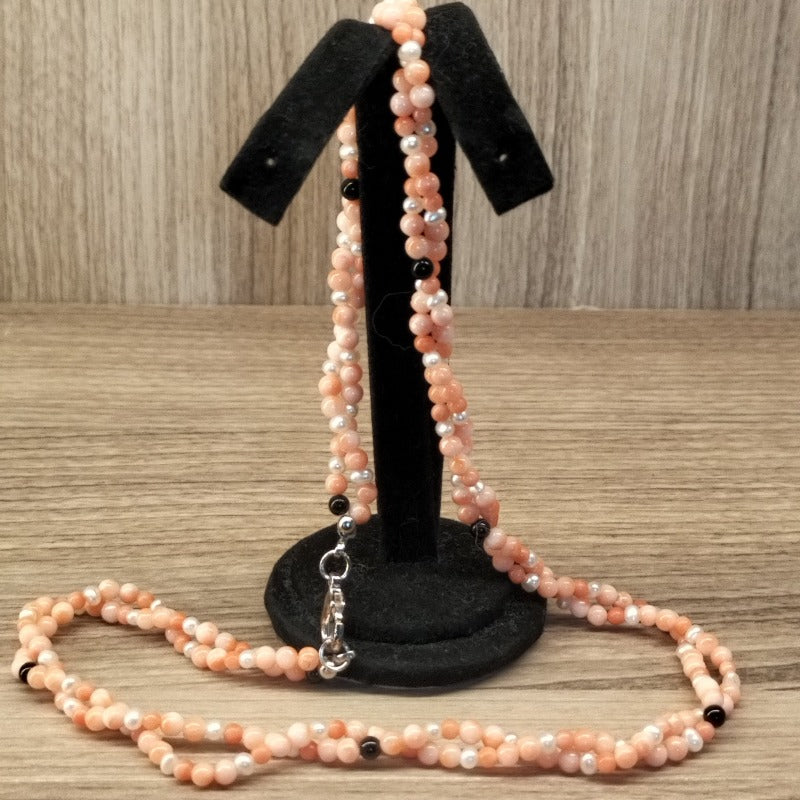 COLLIER IN CORALLO ROSA