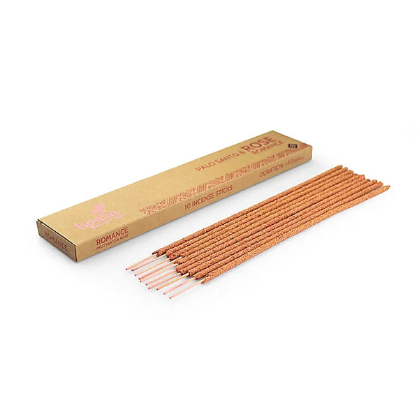 Incenso naturale a bastoncino fatto a mano Palo Santo e Rose