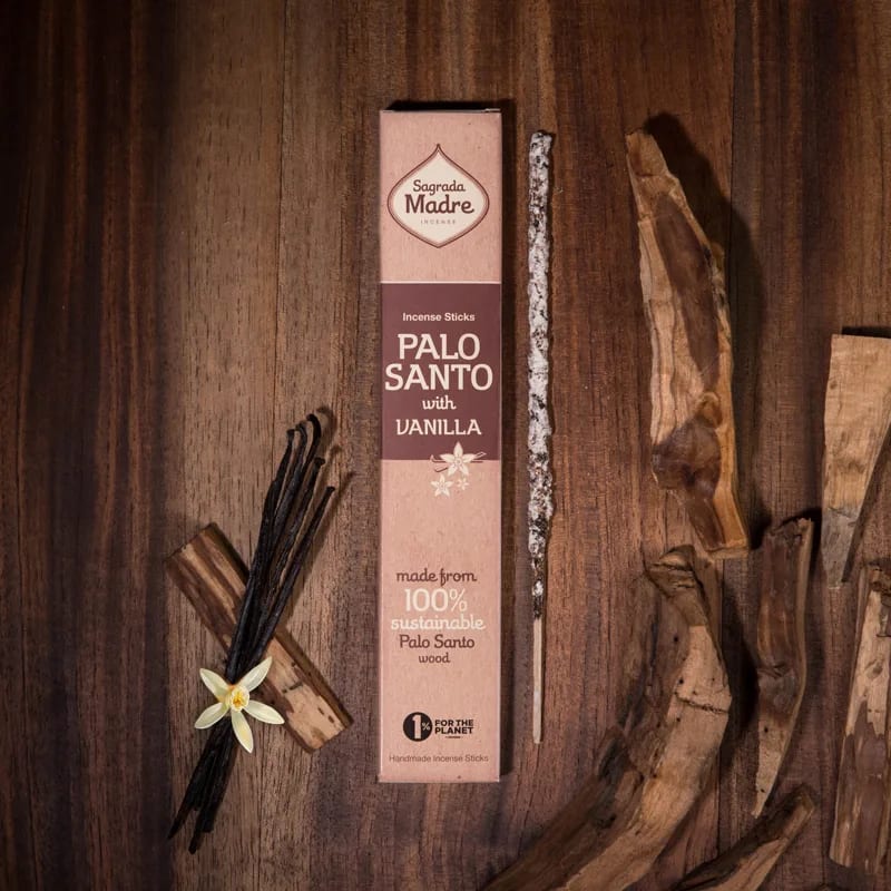 Incenso naturale a bastoncino fatto a mano Palo Santo con Vaniglia