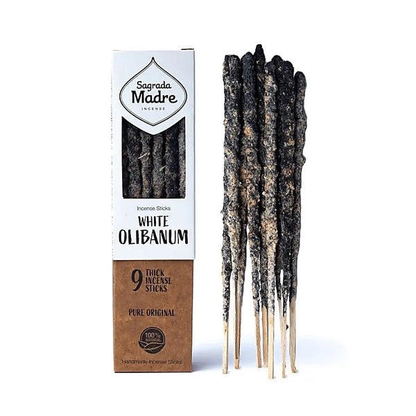 Incenso naturale a bastoncino fatto a mano alle erbe Olibano Bianco