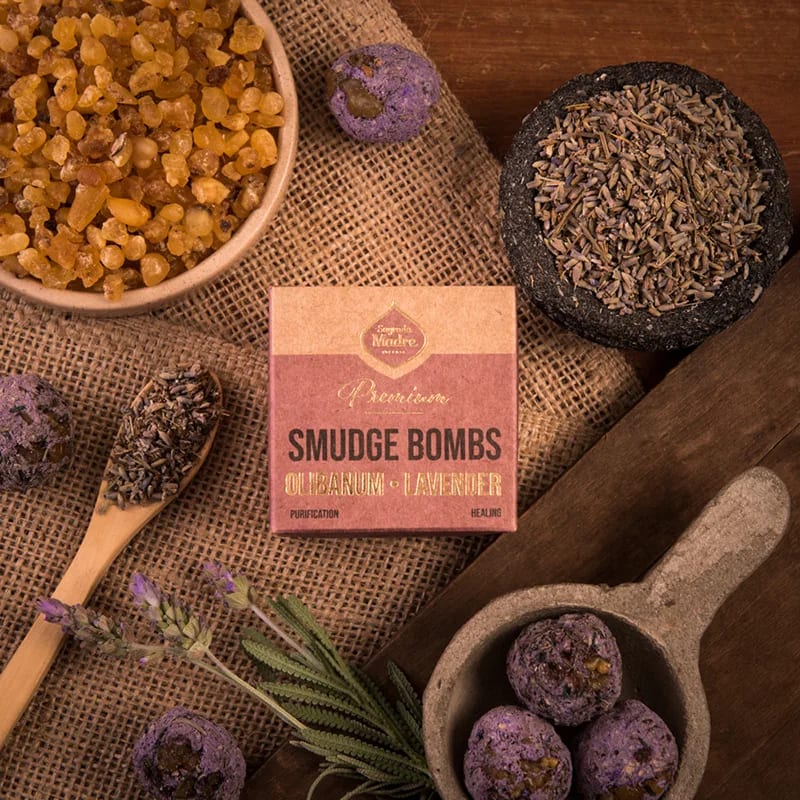 Smudge a bombita premium Olibano e Lavanda