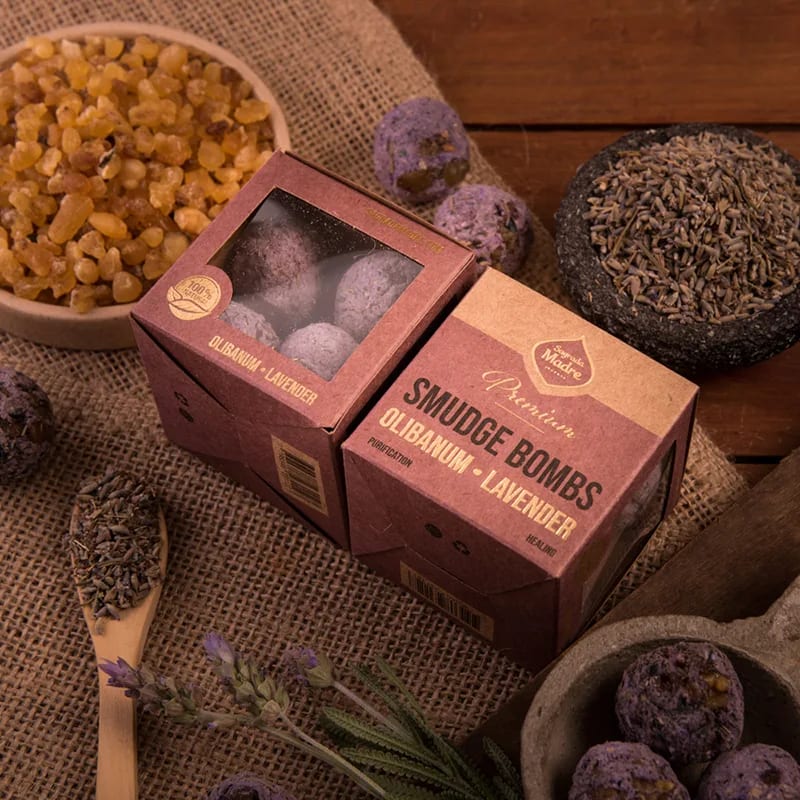 Smudge a bombita premium Olibano e Lavanda