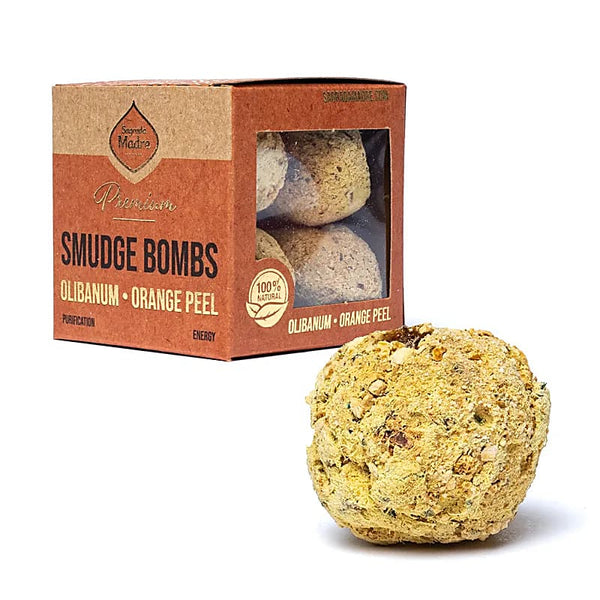 Smudge a bombita premium Olibano e Scorza d'arancia