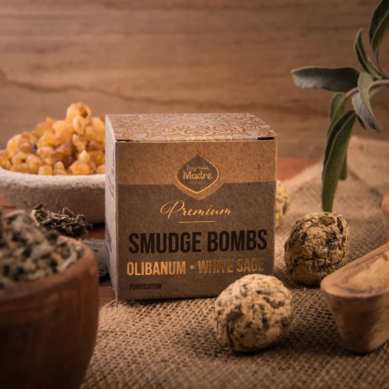 Smudge a bombita premium Olibano e Salvia Bianca