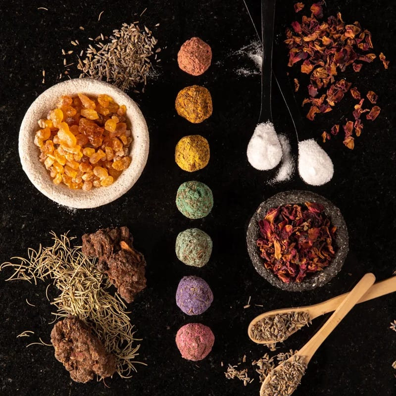 Smudge a bombita set dei 7 Chakra