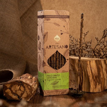 Incenso naturale a bastoncino fatto a mano Artesano Palo Santo e Zenzero - vendita sfusa