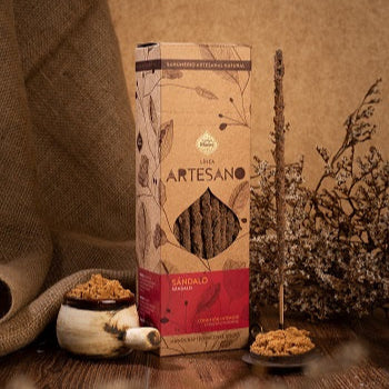 Incenso naturale a bastoncino fatto a mano Artesano Legno di Sandalo - vendita sfusa