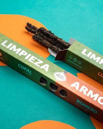 Incenso naturale a bastoncino fatto a mano doppia fragranza Duo Purificazione e Armonia