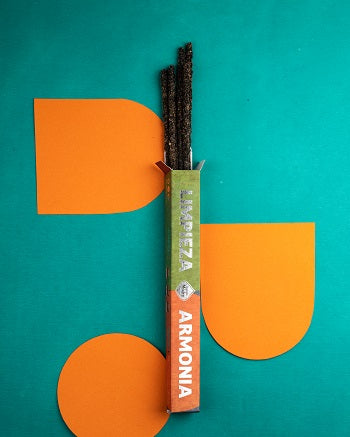 Incenso naturale a bastoncino fatto a mano doppia fragranza Duo Purificazione e Armonia