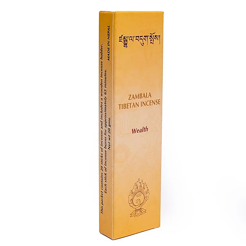 Incenso TIbetano bambooless Zambala Wealth