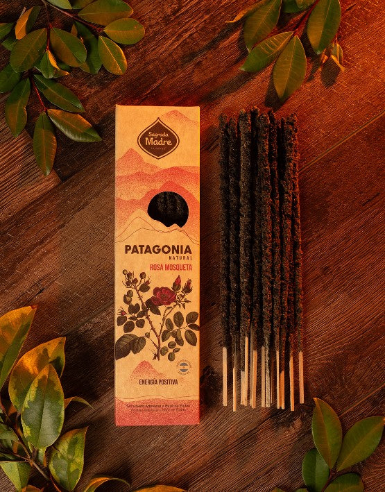 Incenso naturale a bastoncino fatto a mano Patagonia Rosa Canina
