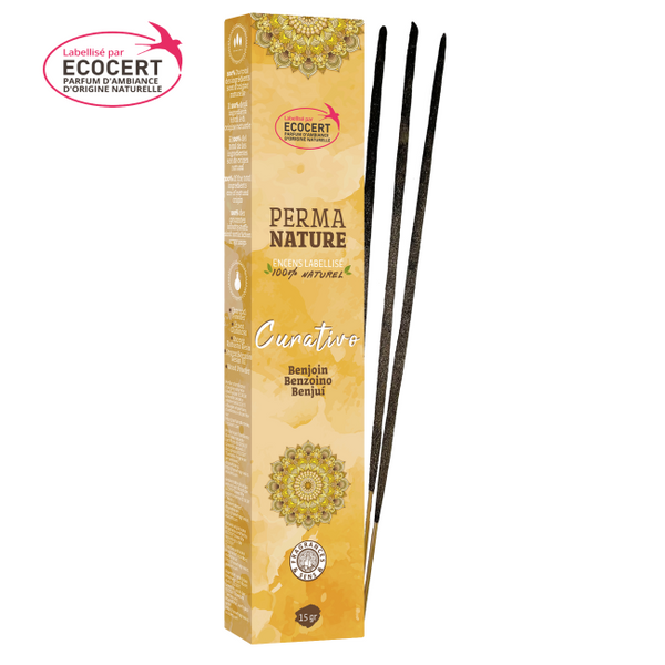 Incenso naturale a bastoncino curativo Ecocert Benzoino