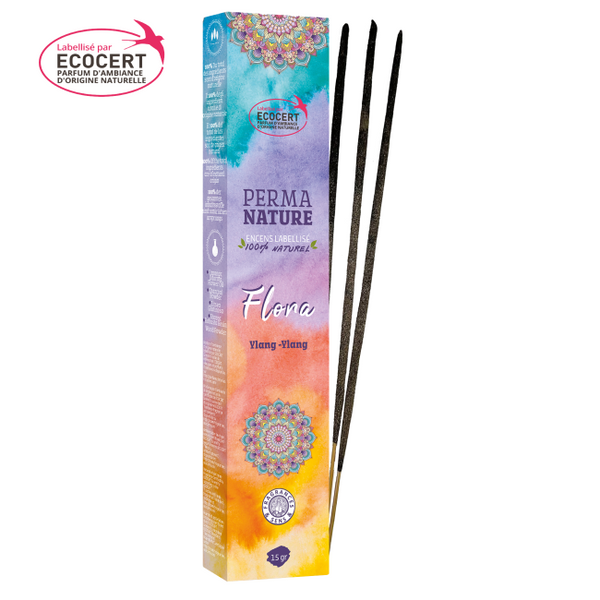 Incenso naturale a bastoncino Ecocert Flora Ylang Ylang