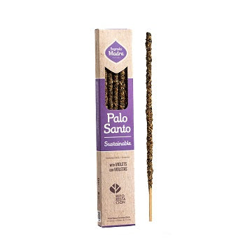 Incenso naturale a bastoncino fatto a mano Palo Santo con Violetta