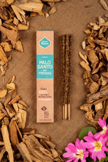 Incenso naturale a bastoncino fatto a mano Palo Santo con Fresia