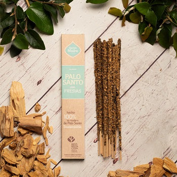 Incenso naturale a bastoncino fatto a mano Palo Santo con Fresia