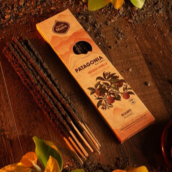 Incenso naturale a bastoncino fatto a mano Patagonia Arancia e Vaniglia