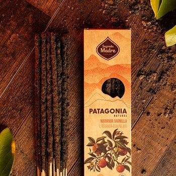 Incenso naturale a bastoncino fatto a mano Patagonia Arancia e Vaniglia