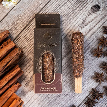 Legnetto di Palo Santo ricoperto con Anice e Cannella