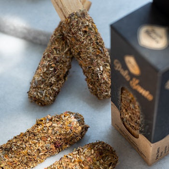 Legnetto di Palo Santo ricoperto con Miscela alle Erbe