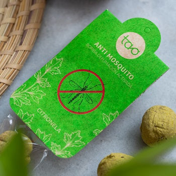 INCENSO NATURALE A BOMBITA ANTIZANZARE CON CITRONELLA