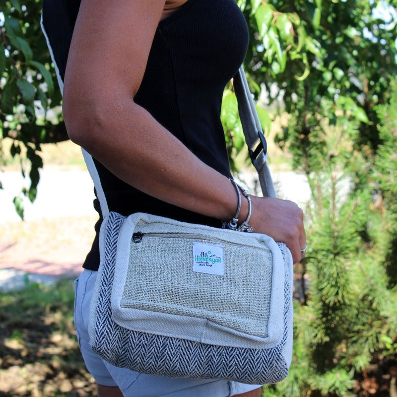 Borsa Messenger Bag - Cotone e Canapa