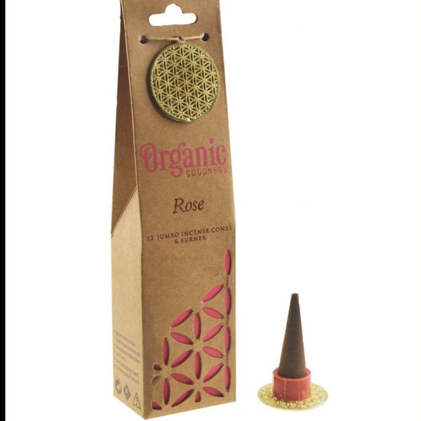 Incenso naturale a cono fatto a mano masala Rosa