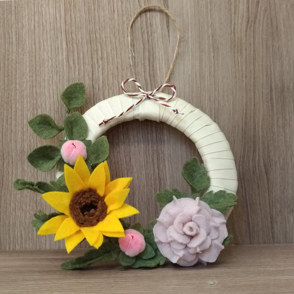 FUORIPORTA ROSA E GIRASOLE